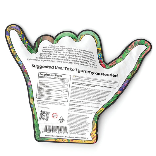Shaka Sweets Mushroom + THC Gummies | Pina Colada