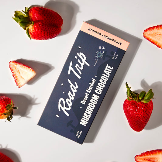 Desert Stardust Mushroom Chocolate Bar - Strawberry Crunch