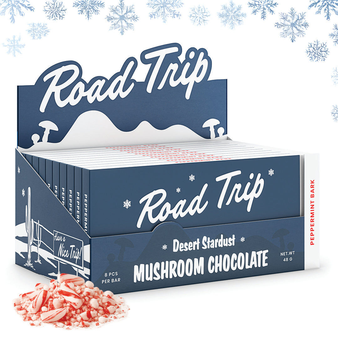 Desert Stardust Mushroom Chocolate Bar - Peppermint Bark