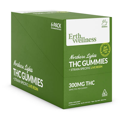 Δ9 THC Gummies – Northern Lights (Indica) | Live Resin | Green Apple (300mg)