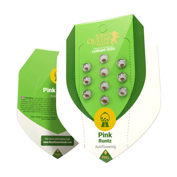 Royal Queen Seeds – Pink Runtz Auto Feminized Seeds (Candy-Flavored Hybrid Autoflower) - 3 Seeds